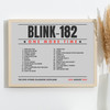 Blink-182 - Concert Setlist Gig Poster Print Canvas Grey Landscape - The OVO Hydro Glasgow Scotland - Aug 30th 2024