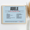 Adele - Concert Setlist Poster Print Canvas Blue Landscape - Sonderfreifläche Messe - Aug 24th 2024