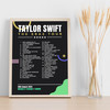 Taylor Swift - Concert Setlist Gig Poster Print Canvas Black Green - Wembley London England - Aug 20 2024