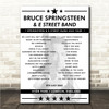 Bruce Springsteen - Concert Setlist Poster Print Canvas - Hyde Park, London, England - July 8th 2023