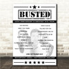 Busted - Concert Setlist Poster Print Canvas - Motorpoint Arena, Nottingham, England - September 23rd 2023