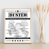 Busted - Concert Setlist Poster Print Canvas - The OVO Hydro, Glasgow, Scotland - October 1st 2023