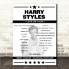 Harry Styles - Concert Setlist Poster Print Canvas - Ibrox Stadium, Glasgow, Scotland - June 11th 2022