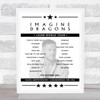 Imagine Dragons - Concert Setlist Poster Print Canvas - Isleta Amphitheater, Albuquerque, NM, USA - October 9th 2024