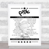 P!nk - Concert Setlist Poster Print Canvas - Hampden Park, Glasgow, Scotland - June 28th 2024