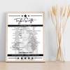 Taylor Swift - Concert Setlist Poster Print Canvas - Accor Stadium, Sydney, Australia - February 23rd 2024