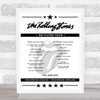 The Rolling Stones - Concert Setlist Poster Print Canvas - Twickenham Stadium, Twickenham, England - June 19th 2018