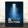 Metallica Nothing Else Matters Distressed Lighting Music Song Lyric Wall Art Print