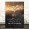 Coldplay Fix You Lights Glowing Lines Music Song Lyric Wall Art Print