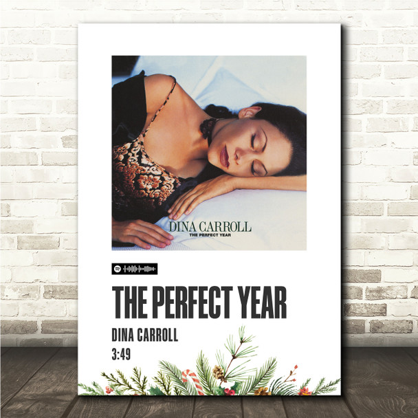 Dina Carroll The Perfect Year Christmas Single Polaroid Vintage Music Wall Art Print