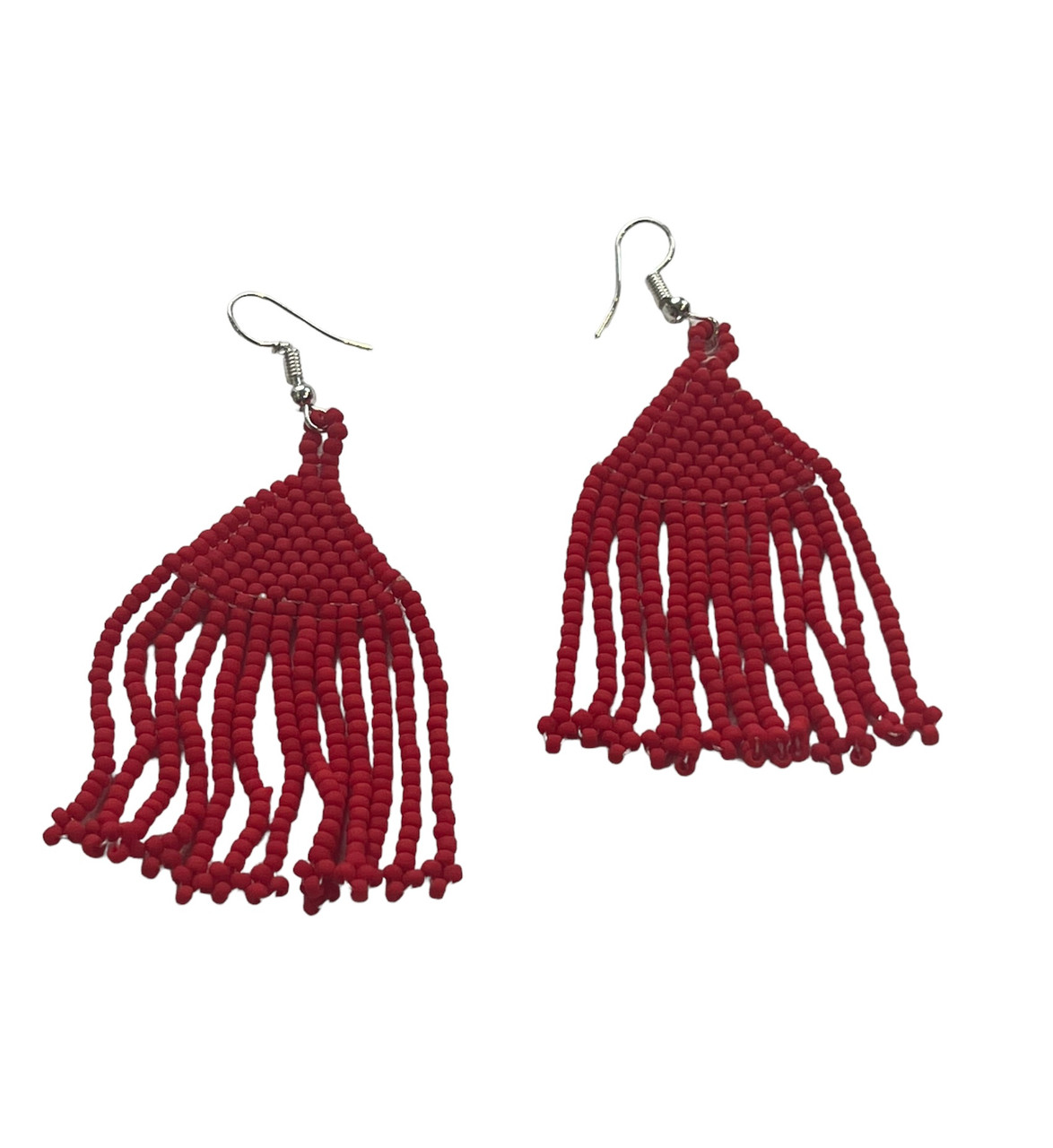fringe bead earring Banyan Tree