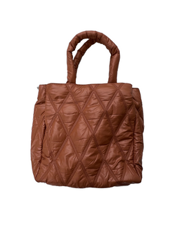 Rust Quilt Padded Tote Bag