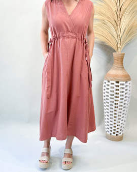 Linen Bay Tie Dress