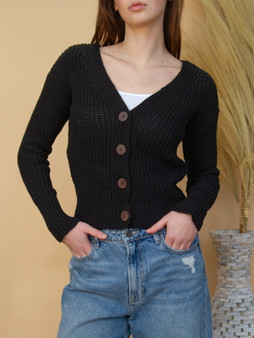 Arvon Button Cardi