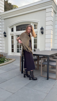 Lieke Lurex Button Cardigan