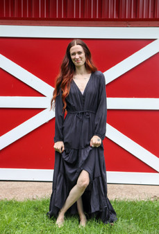 Long Layered Sandwash Dress