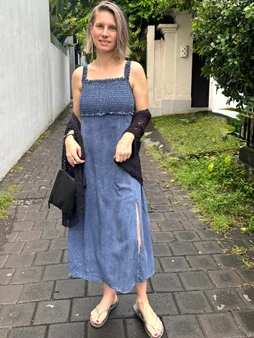 Rosie Smock Top Midi Dress