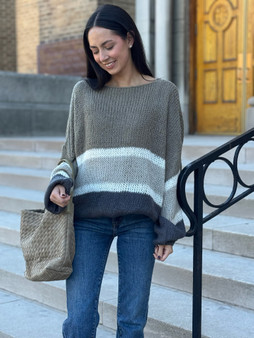 nori big stripe sweater