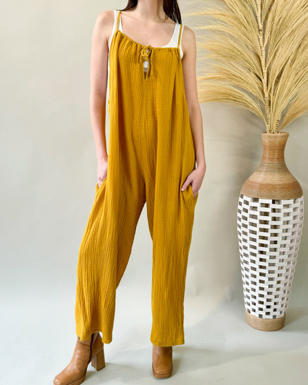 Tie Neck Jumpsuit