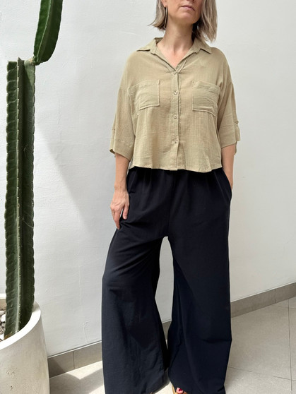 Everly Button Up Top