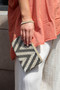 boho bead clutch