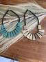 Boho collar wood necklace