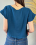 Crop  Cotton Gauze Top