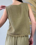 Fringe Cotton Gauze Tank Top