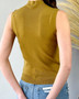 Sleeveless  Mock Neck Knit