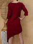3/4 Sleeve Long Dress