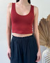 Basic Double Layer Crop Top