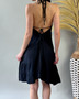 Bare Back Ruffle Dress