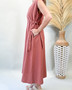 Linen Bay Tie Dress