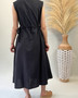 Linen Bay Tie Dress