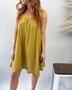 Pleated w Pocket Dress