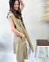 Gauze Hooded Vest