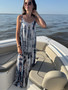Cascade Tie Maxi Dress
