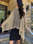 Fleur Lurex Poncho