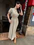 Khaki Willow Top and Skirt Set