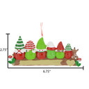 Personalized Gnome Sitting on Log Family of 6 Ornament