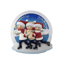 Personalized Ice Skating Family of 3 Christmas Tree Ornament