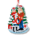 Personalized Couple Joy Christmas Ornament