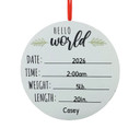 Personalized Newborn Baby States Keepsake Ornament