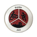 Personalized Triathlon Run Bike Swim Ornament