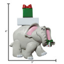 Personalized Elephant with Christmas Gifts Ornament