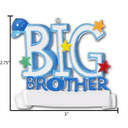Personalized Blue Big Brother Sibling Christmas Ornament