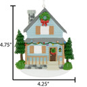 Personalized Rusting House with Trees Housewarming Ornament
