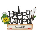 Personalized Happy Camper Camping Campfire Ornament