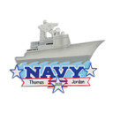 Personalized US Navy Air Craft Carrier Military Ornament