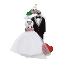 Personalized Wedding Gown and Groom Suit Hangered Ornament